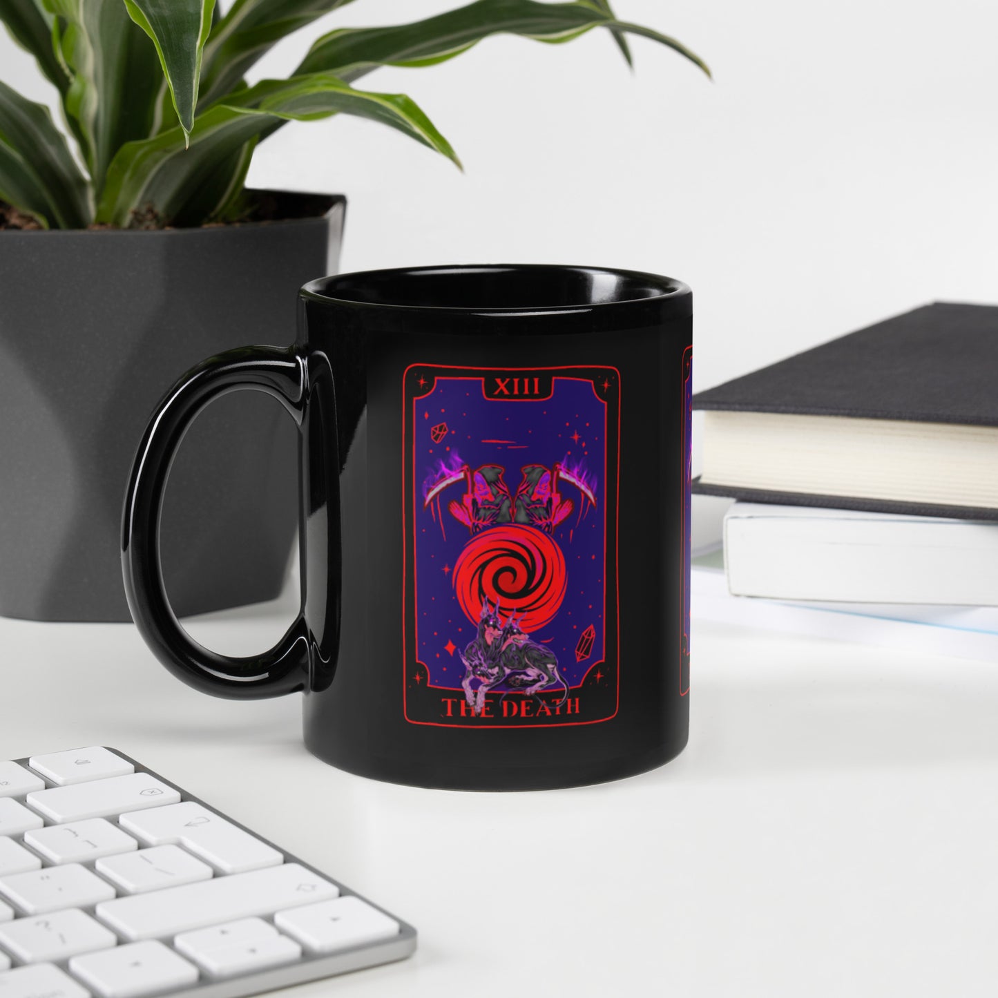 THE DEATH ARCHETYPE Black Glossy Mug