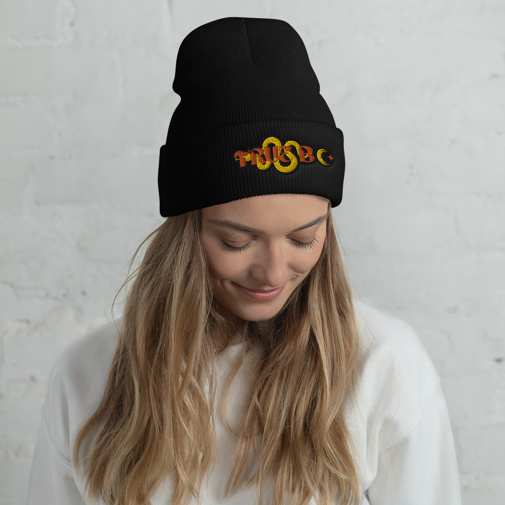 TRUE BC (orange&yellow) Cuffed Beanie