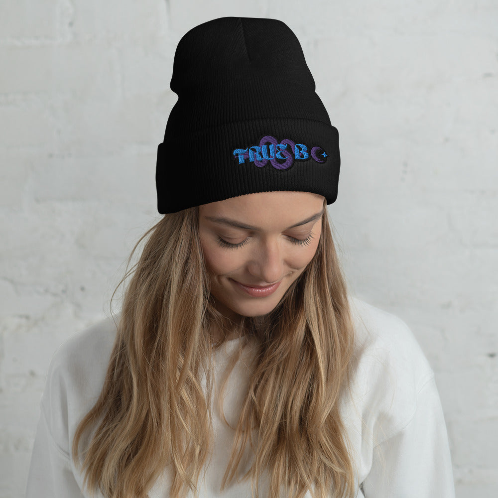 TRUE BC (blue&purple) Cuffed Beanie