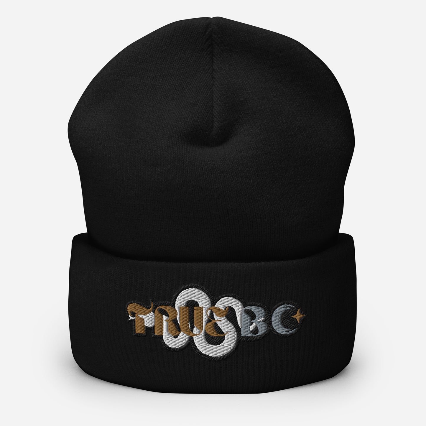 TRUE BC (gold, white, grey)  Cuffed Beanie