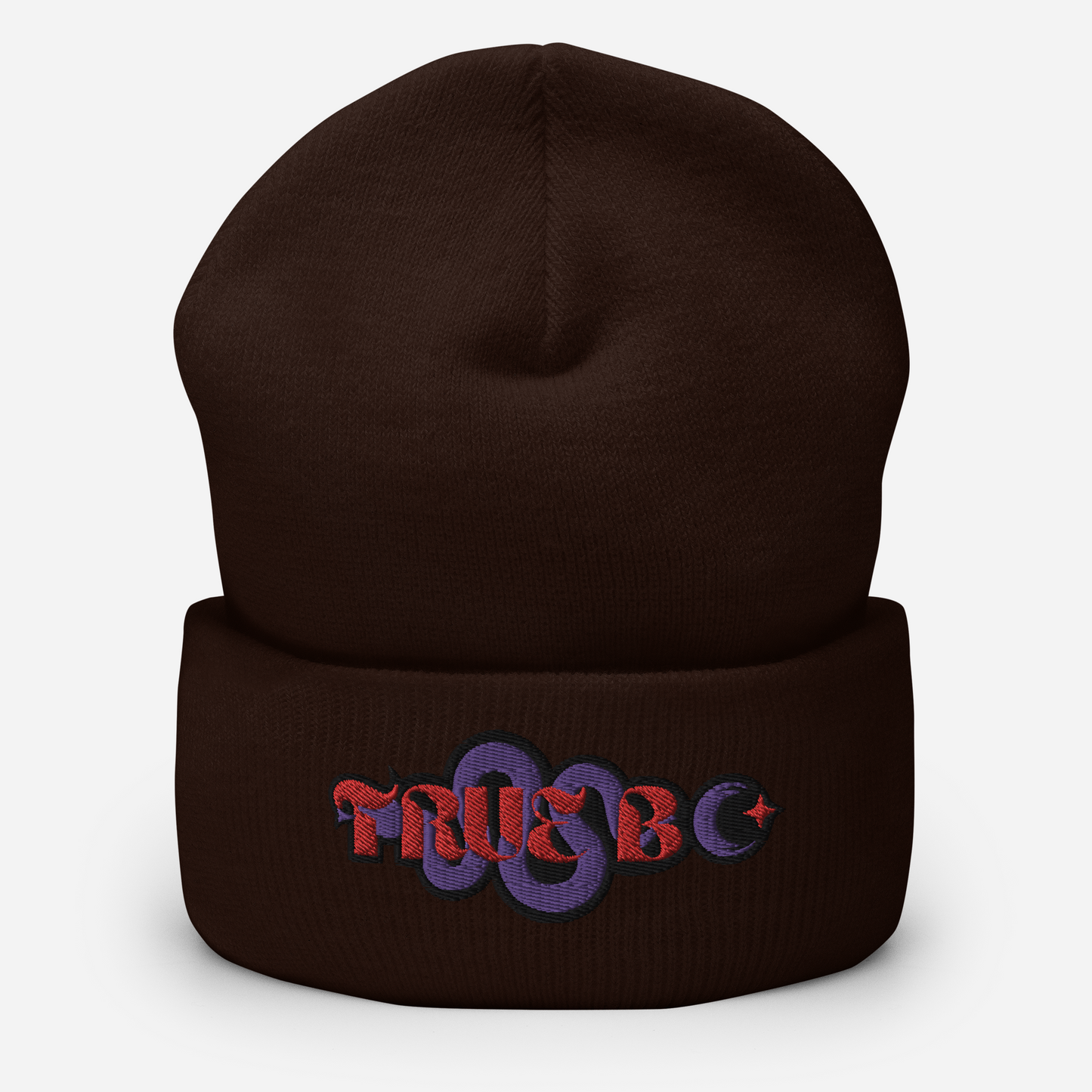 TRUE BC (red&purple) Cuffed Beanie