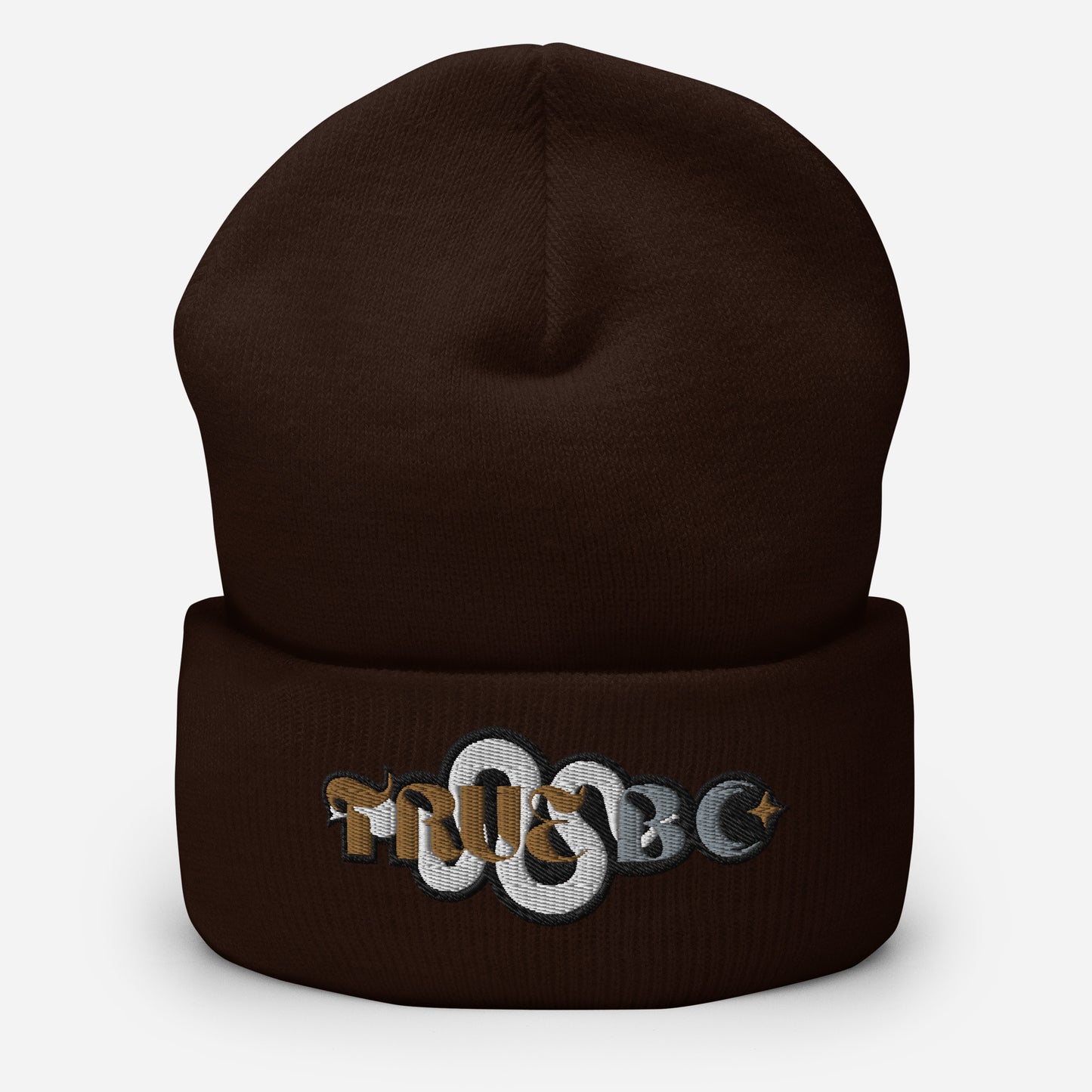 TRUE BC (gold, white, grey)  Cuffed Beanie