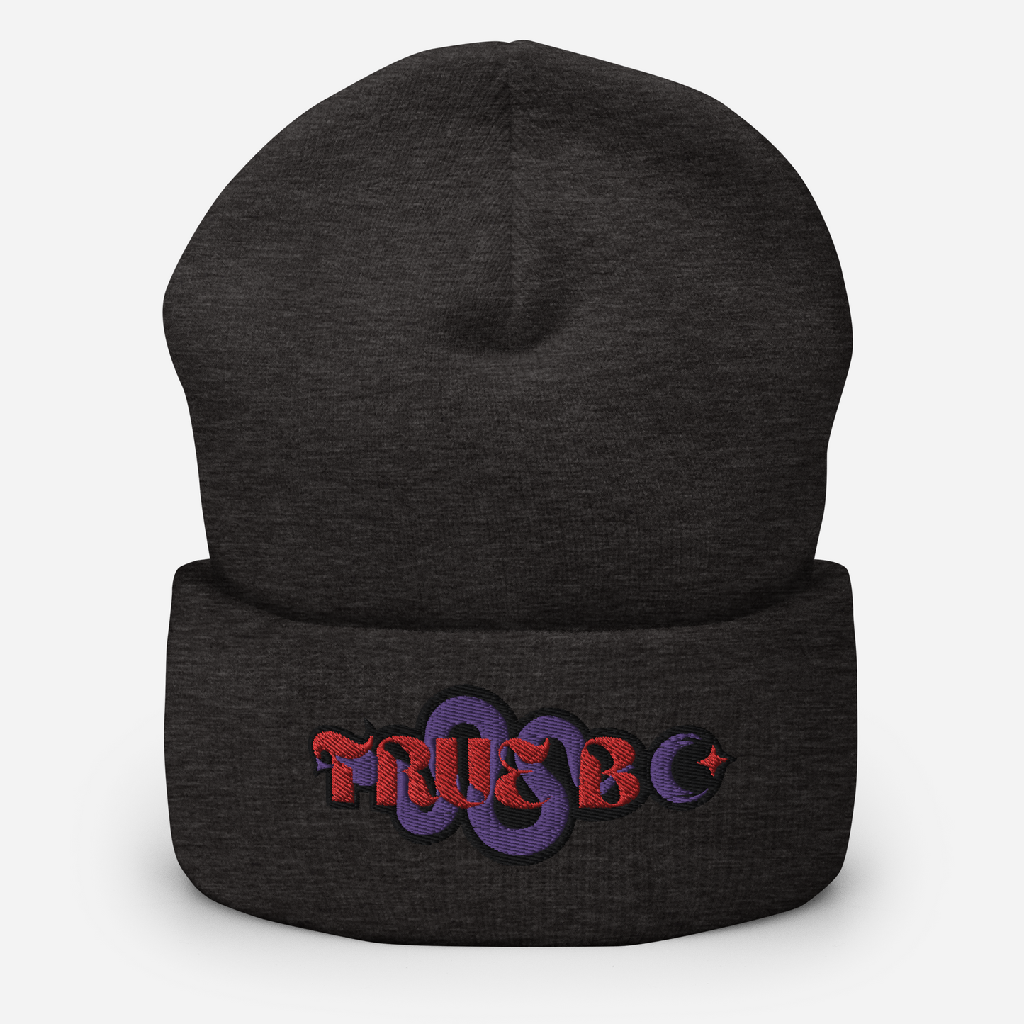 TRUE BC (red&purple) Cuffed Beanie