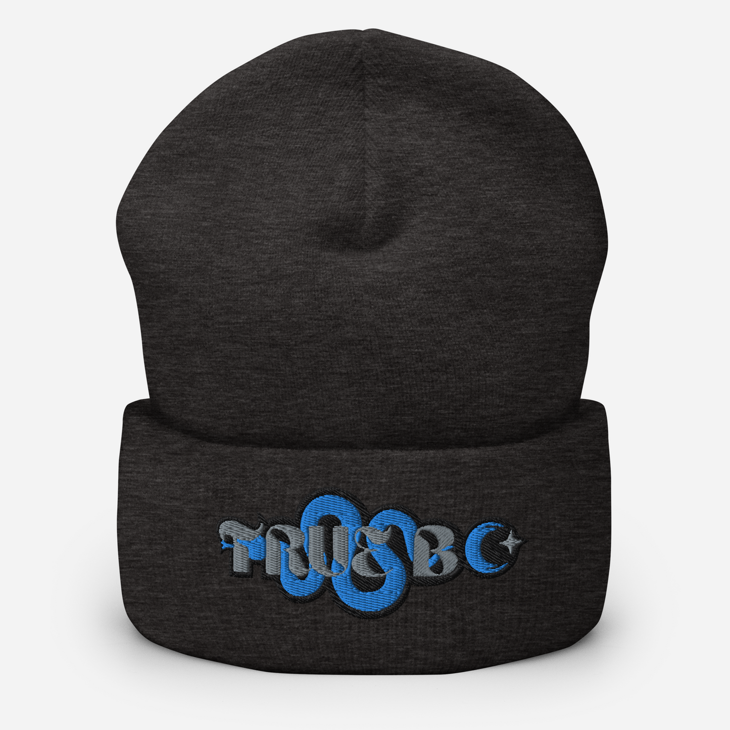 TRUE BC (Grey&blue) Cuffed Beanie