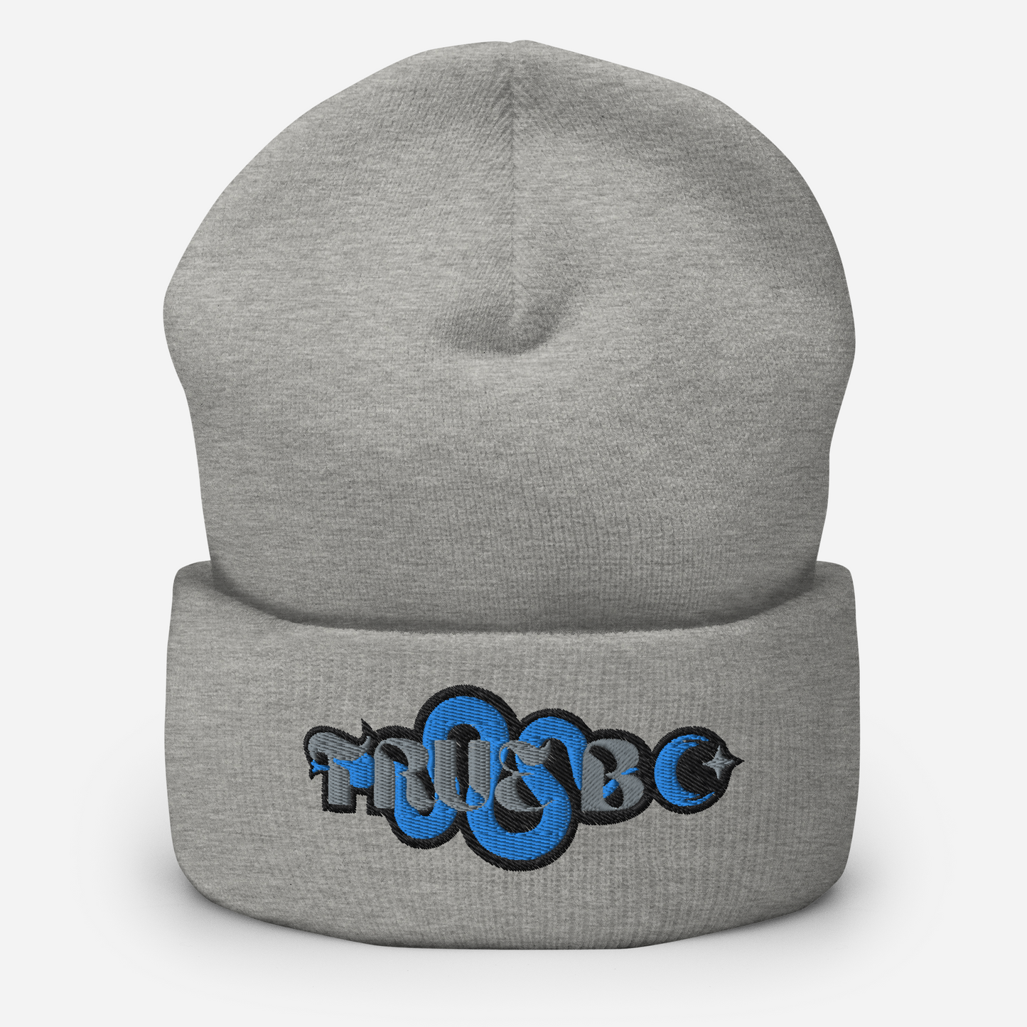 TRUE BC (Grey&blue) Cuffed Beanie