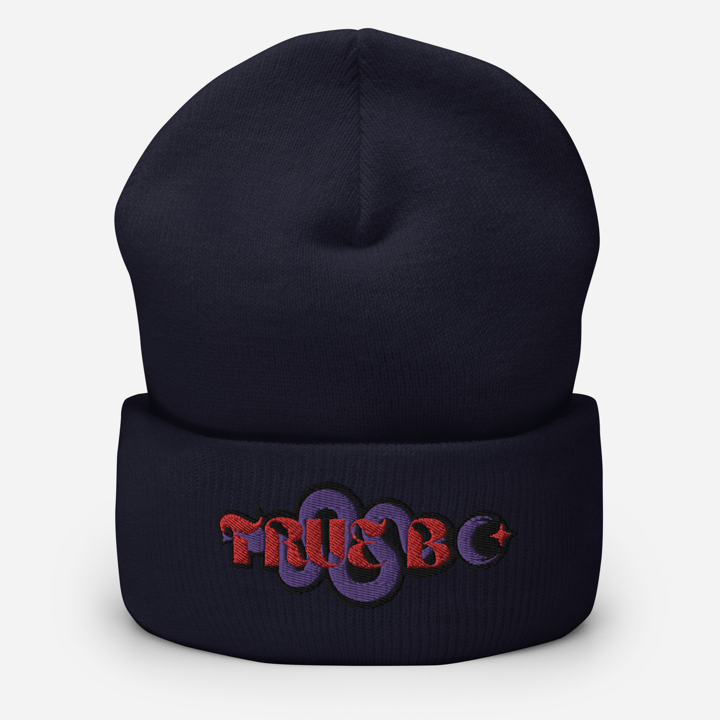 TRUE BC (red&purple) Cuffed Beanie