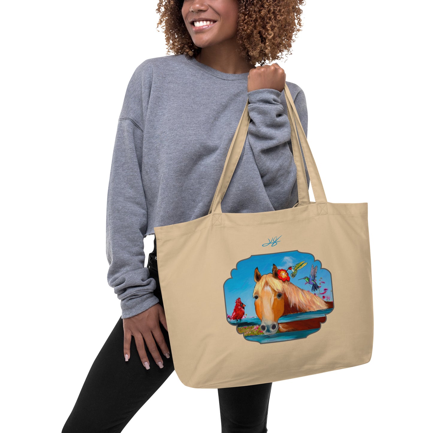 Country Dream Large organic tote bag