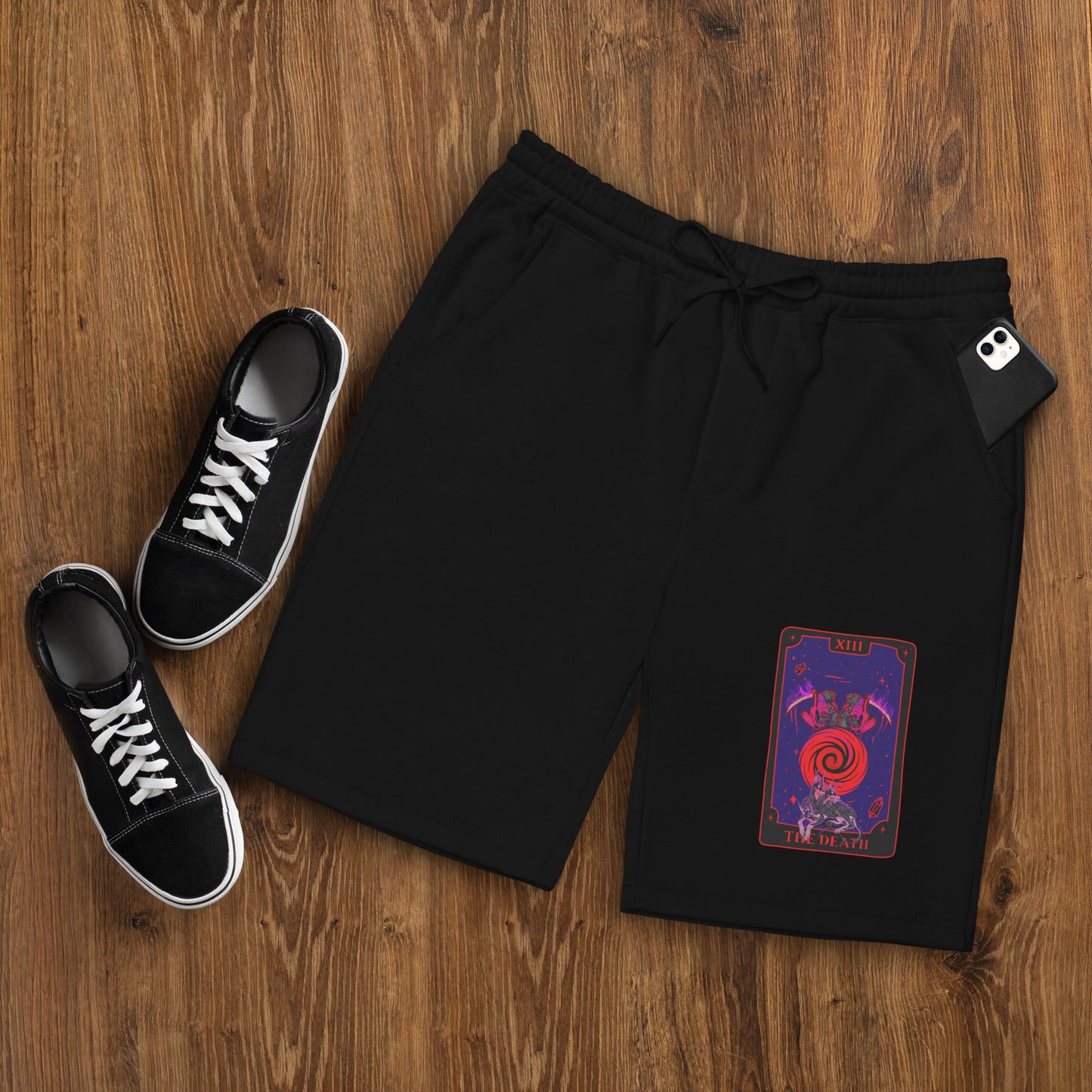 The Death (Tarot collection) Men's fleece shorts