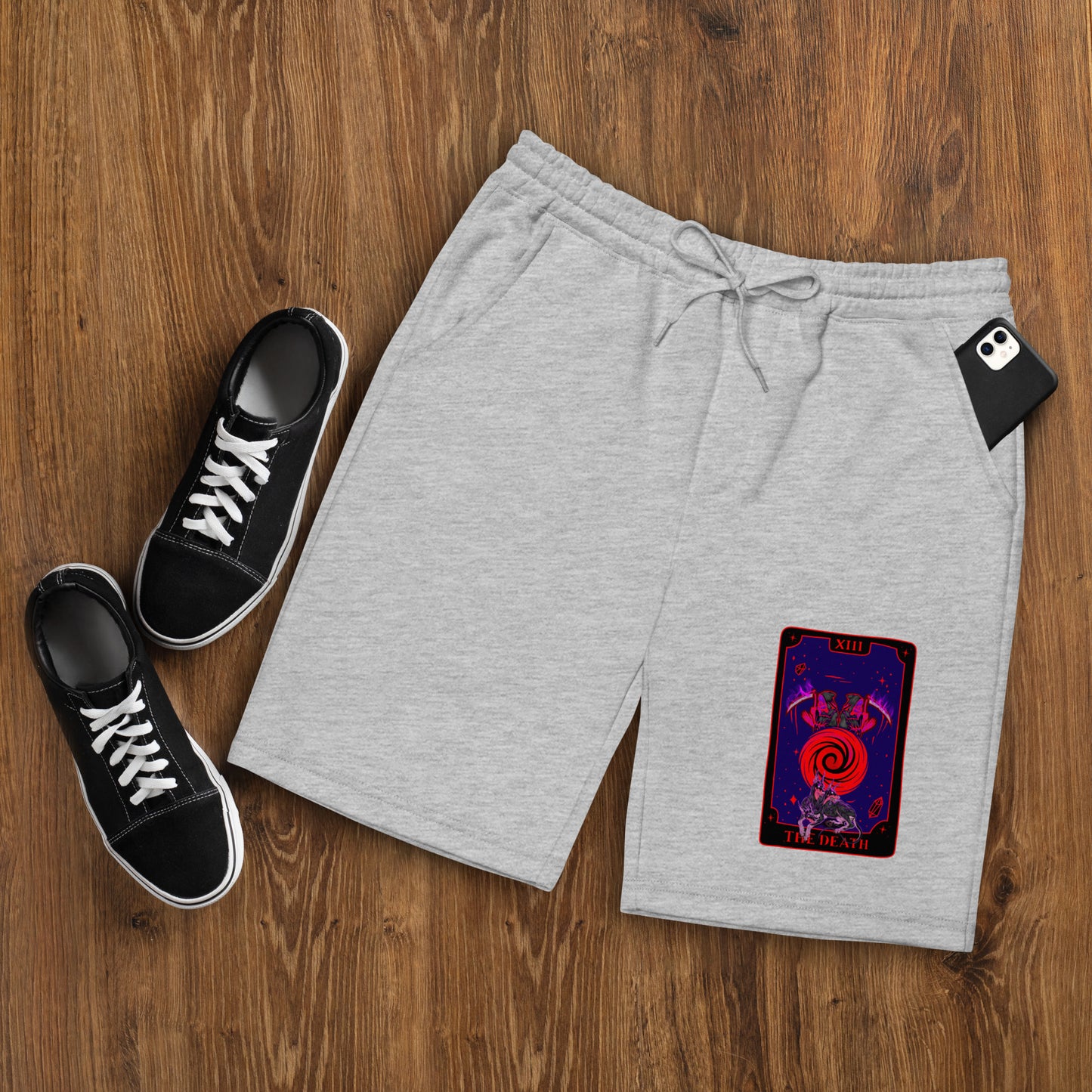 The Death (Tarot collection) Men's fleece shorts