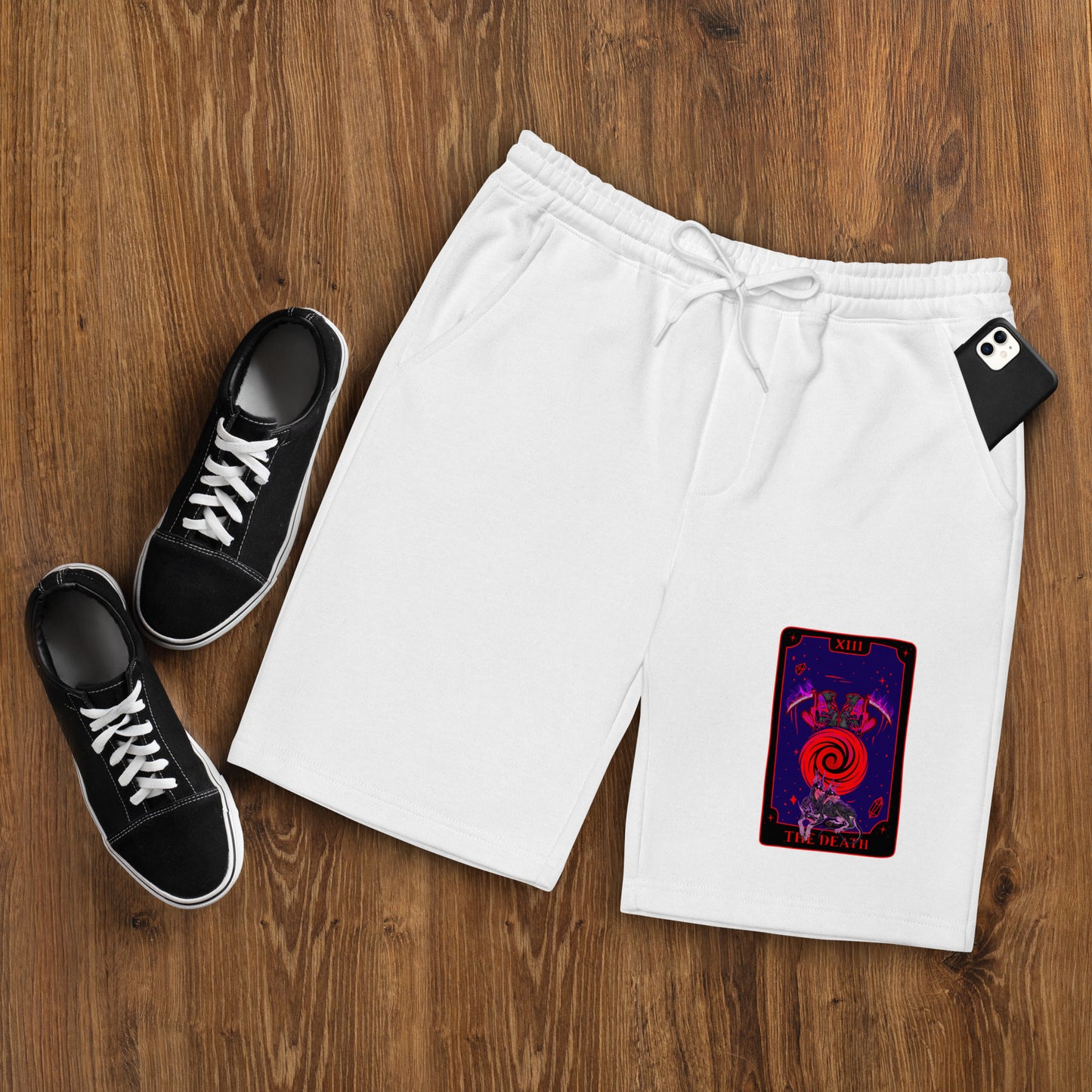 The Death (Tarot collection) Men's fleece shorts