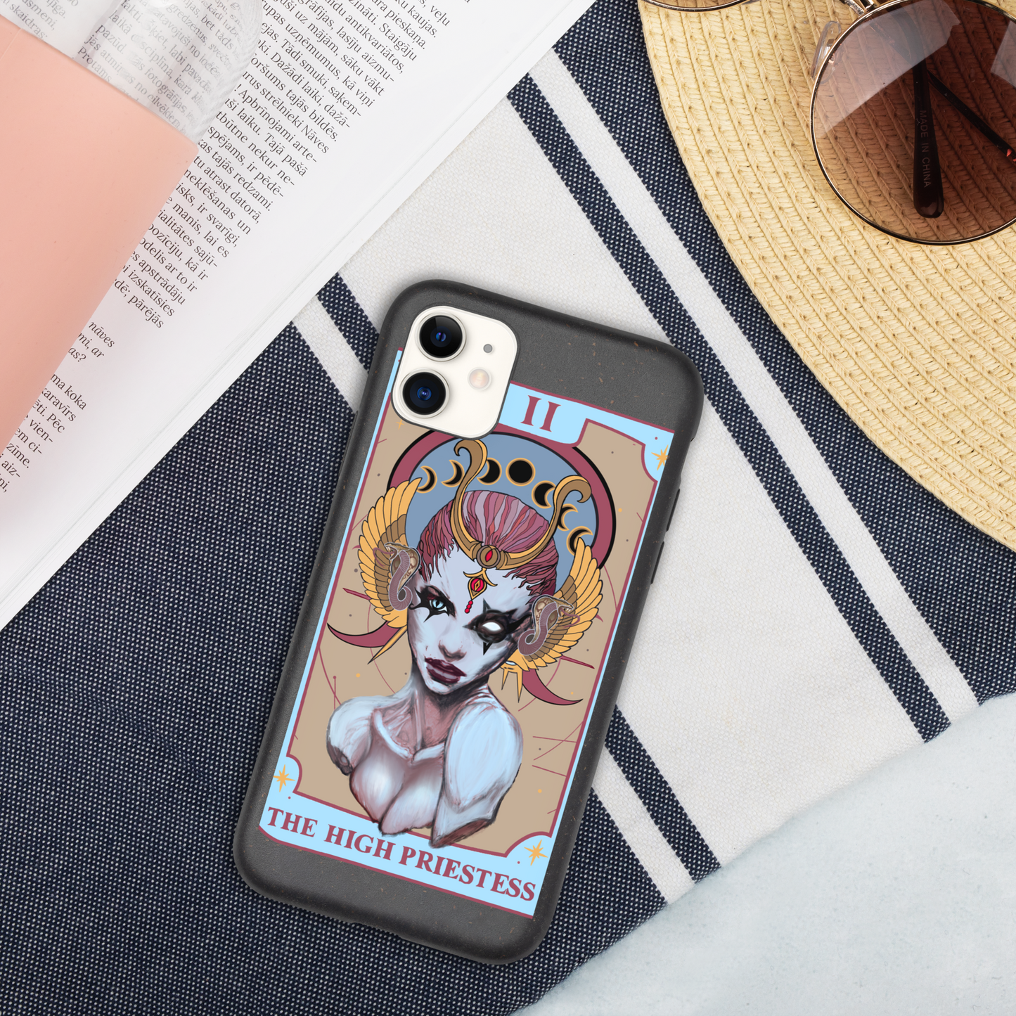 The High Priestess (Tarot collection) Speckled iPhone case