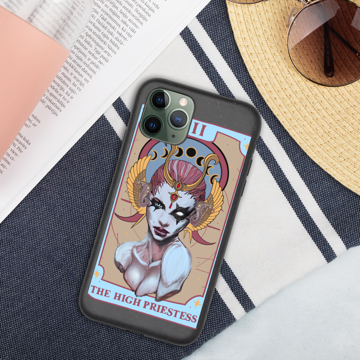 The High Priestess (Tarot collection) Speckled iPhone case