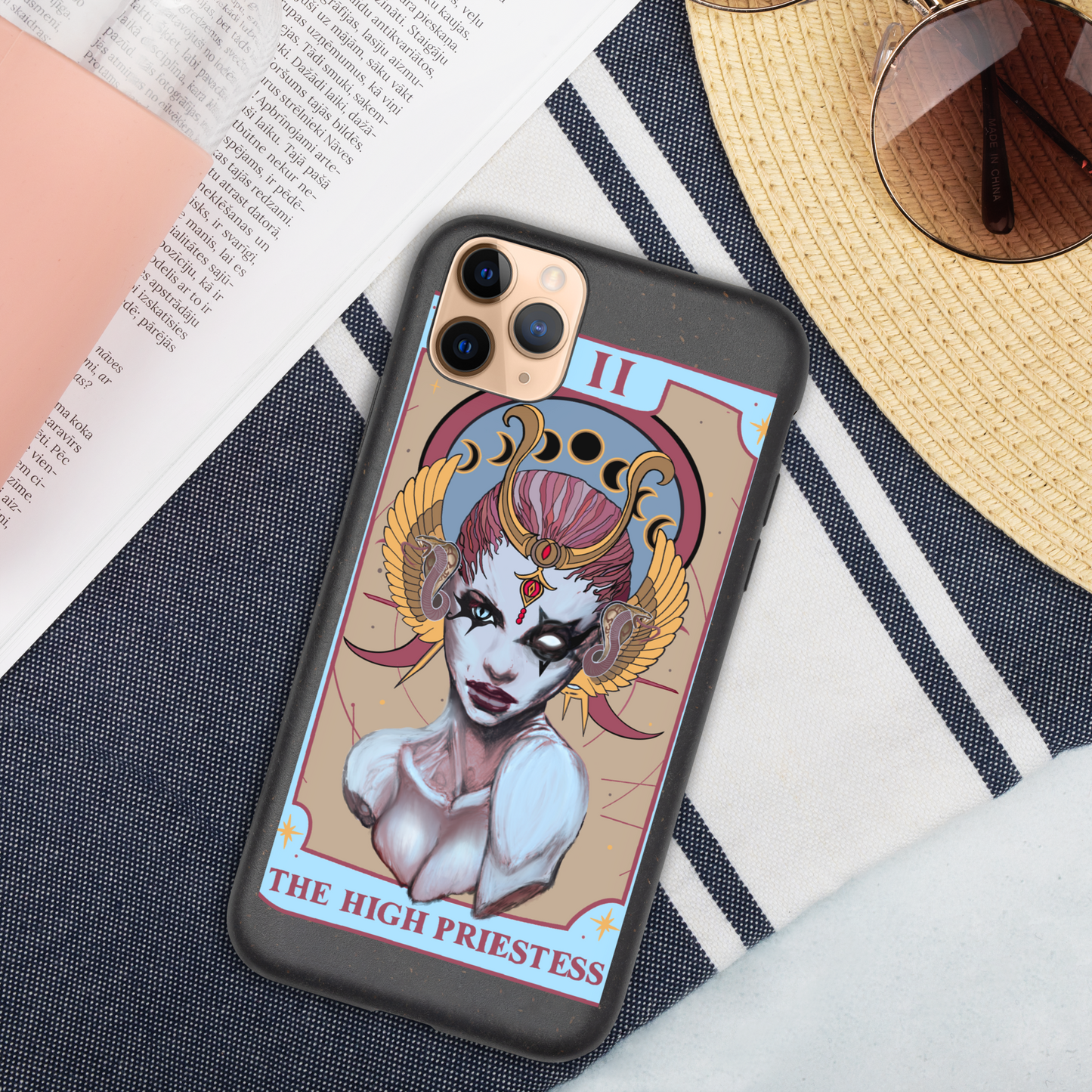 The High Priestess (Tarot collection) Speckled iPhone case