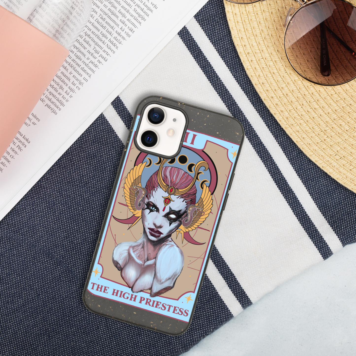 The High Priestess (Tarot collection) Speckled iPhone case