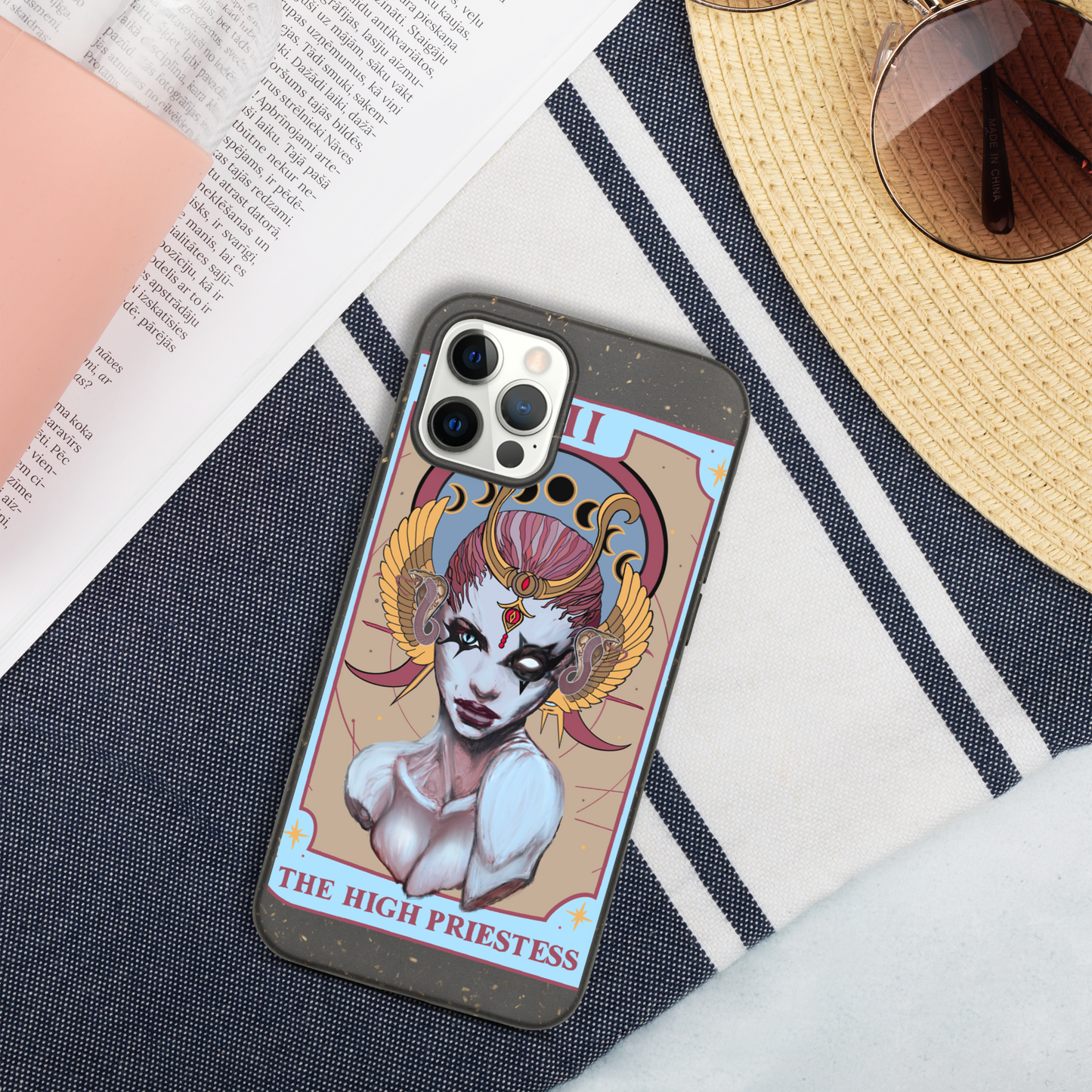 The High Priestess (Tarot collection) Speckled iPhone case