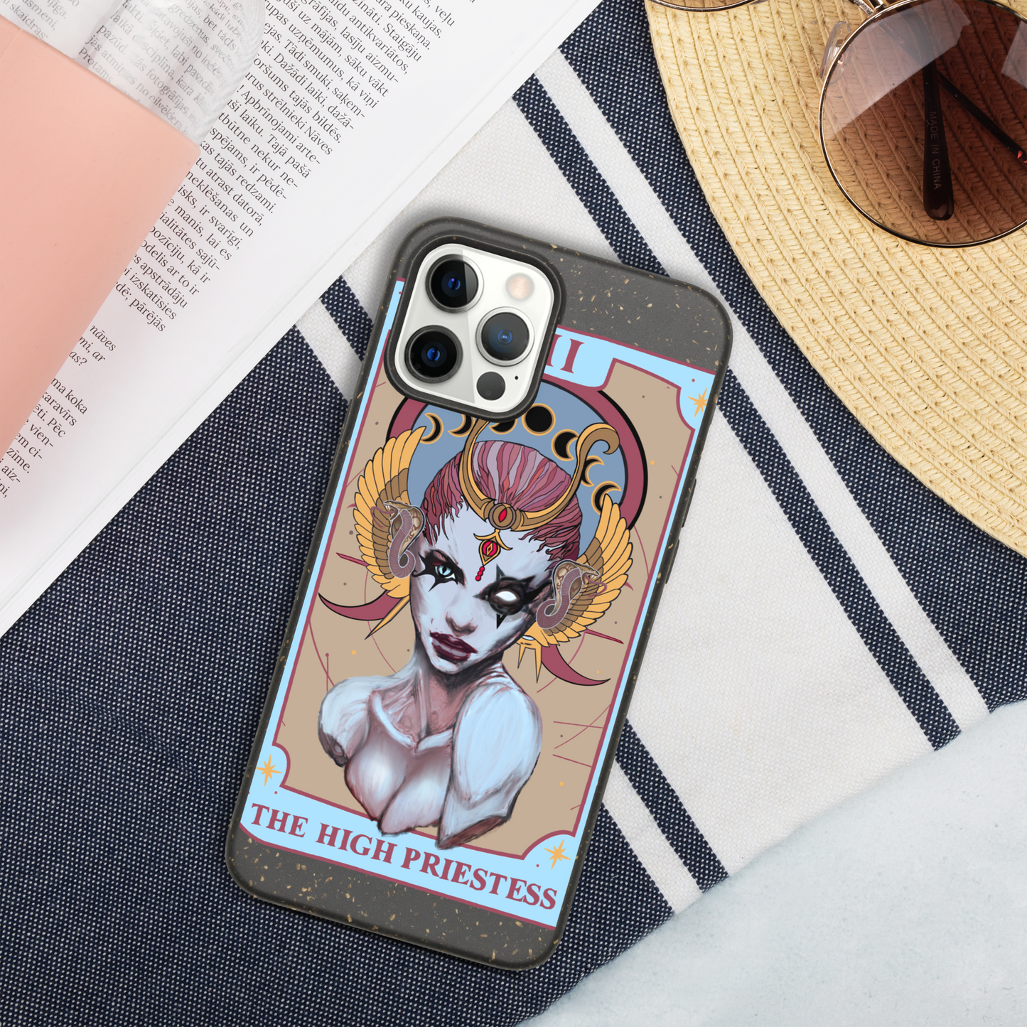 The High Priestess (Tarot collection) Speckled iPhone case