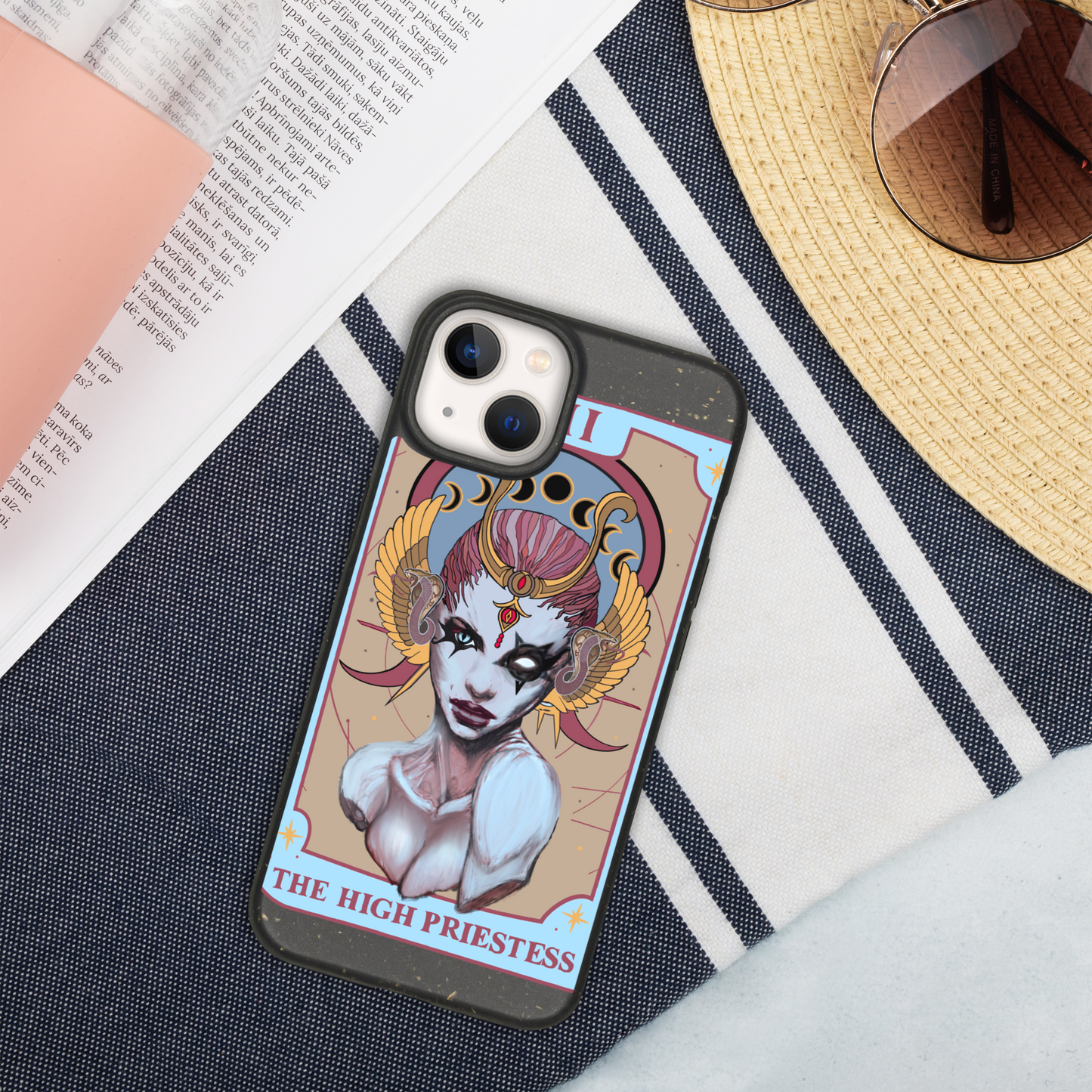 The High Priestess (Tarot collection) Speckled iPhone case