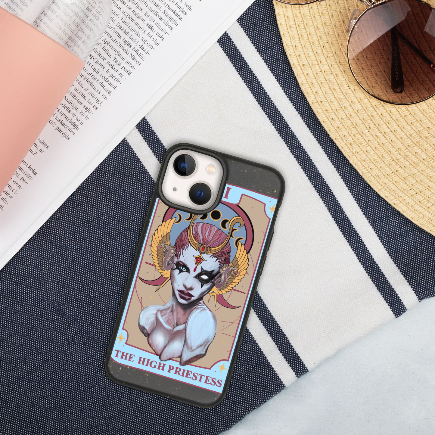 The High Priestess (Tarot collection) Speckled iPhone case