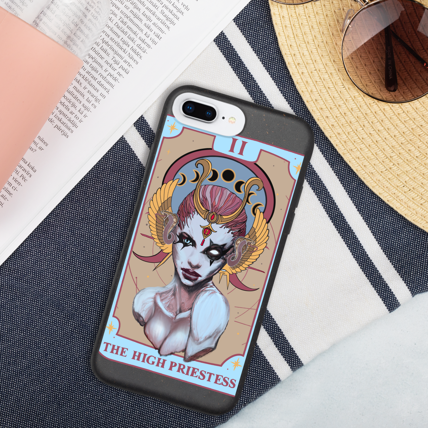 The High Priestess (Tarot collection) Speckled iPhone case