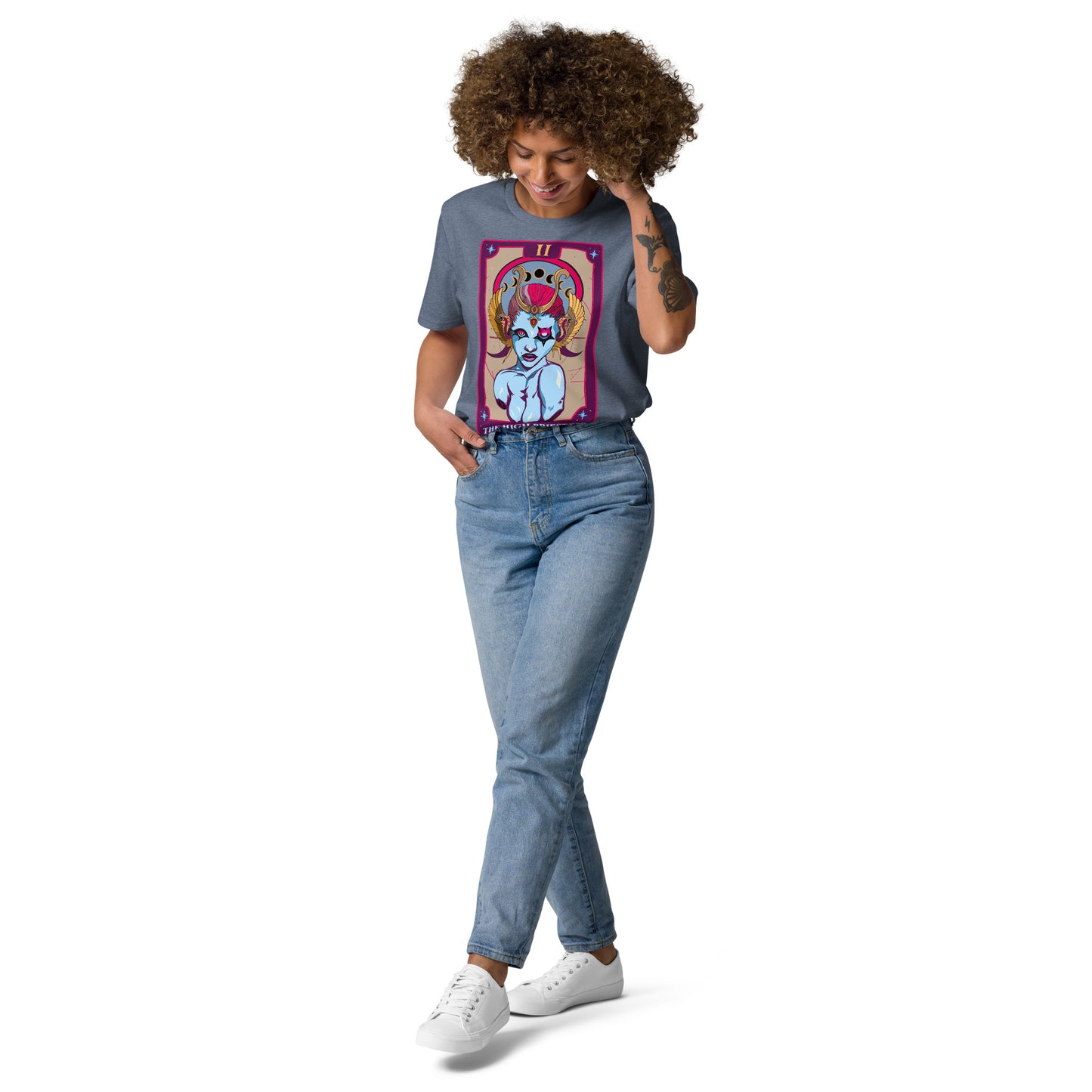 The High Priestess (Tarot collection) Unisex organic cotton t-shirt