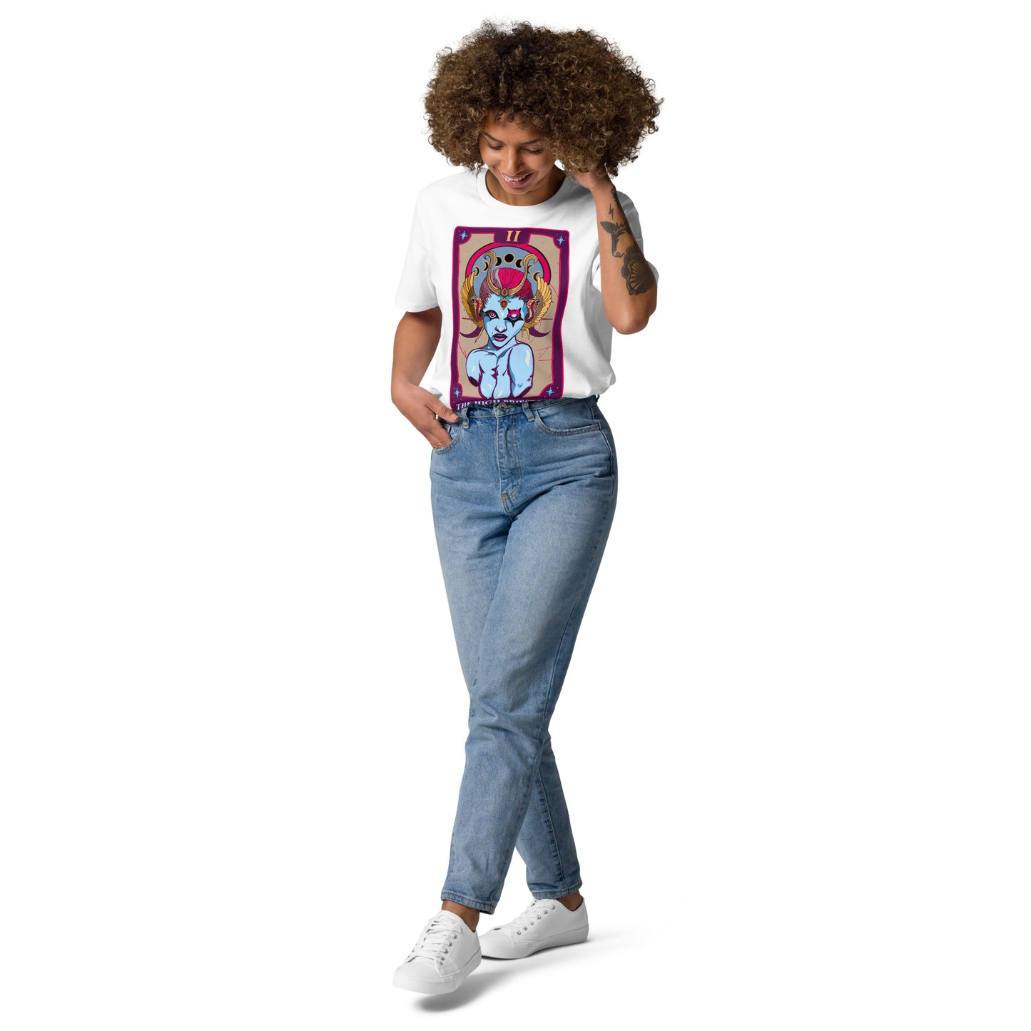 The High Priestess (Tarot collection) Unisex organic cotton t-shirt