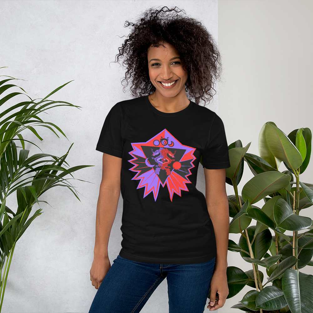 Twin flame Dragon Unisex t-shirt