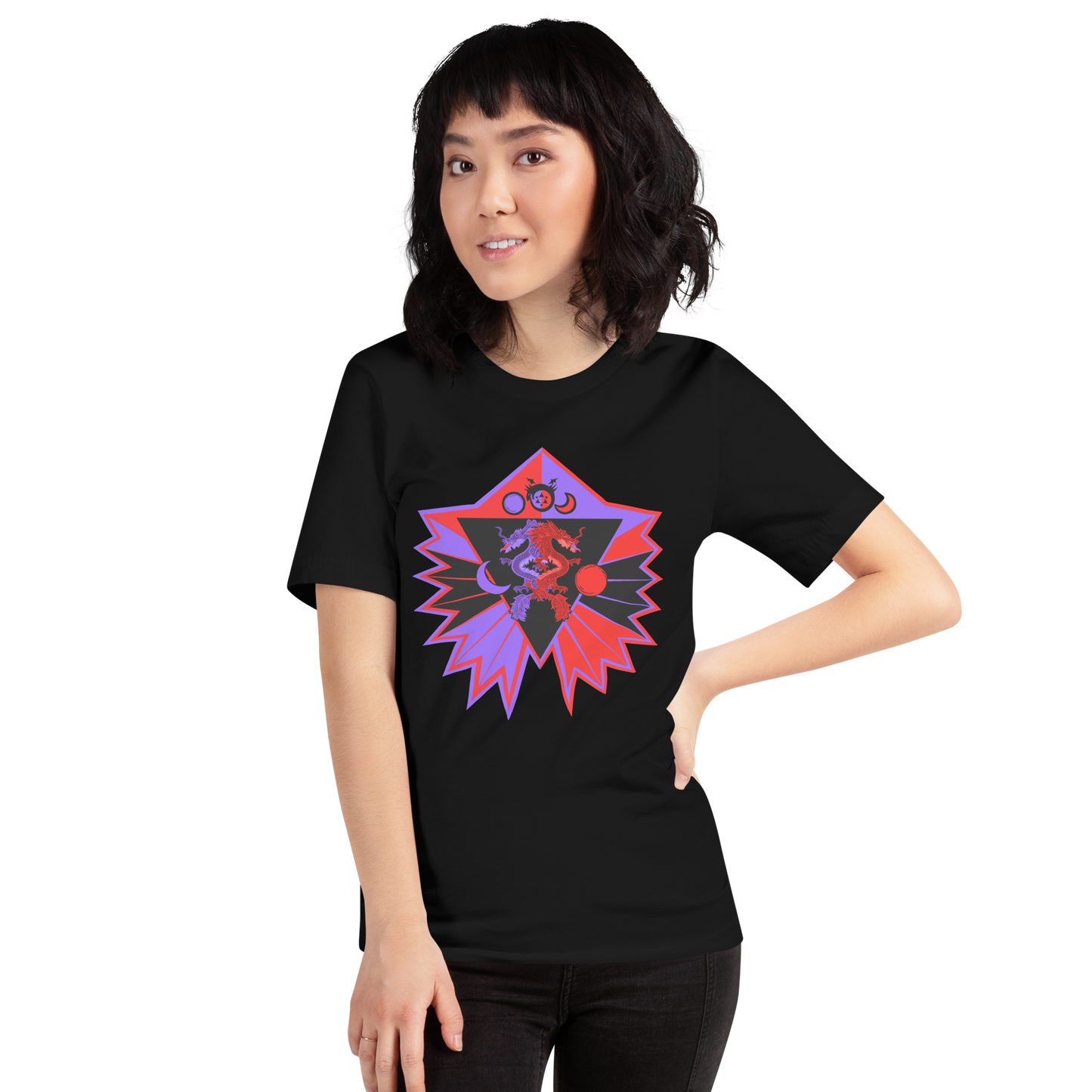 Twin flame Dragon Unisex t-shirt