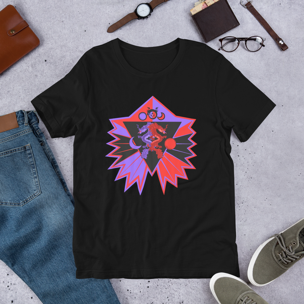 Twin flame Dragon Unisex t-shirt